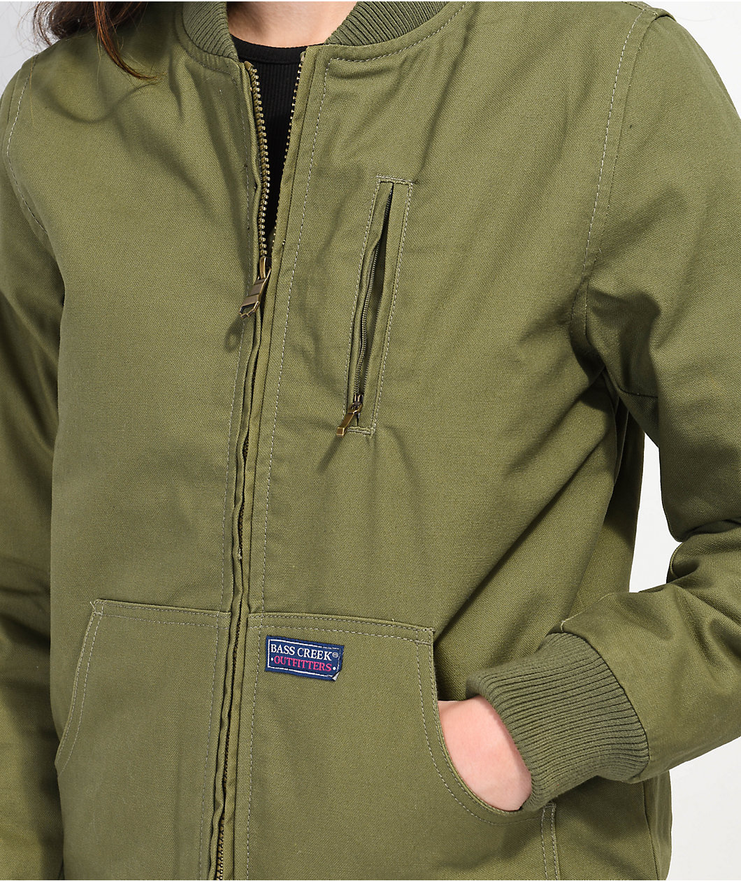 Members Only Duck Green Bomber Jacket