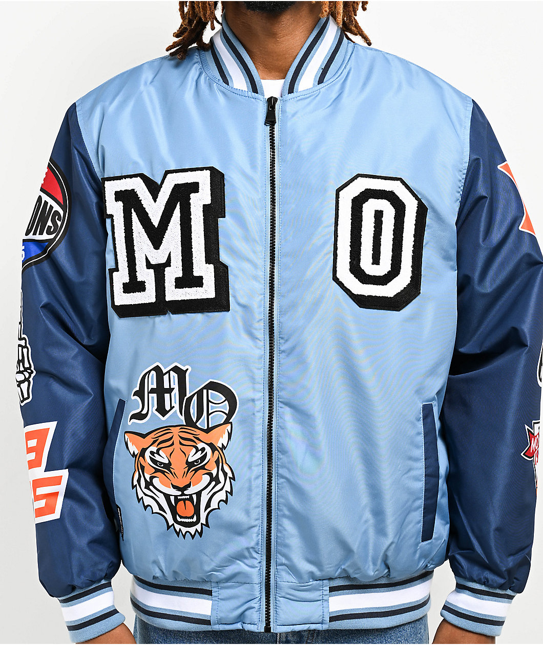 Members Only Tigers Blue Letterman Jacket