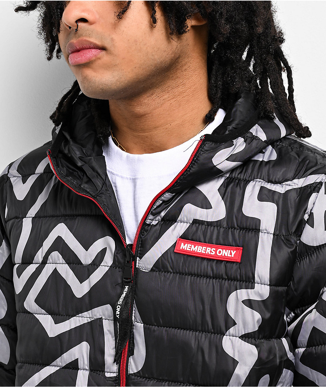 Members Only x Keith Haring Reversible Puffer Jacket