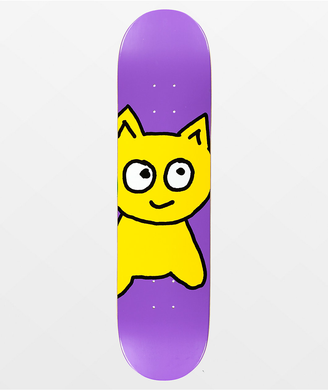 Meow Big Cat Purple 7.75" Skateboard Deck