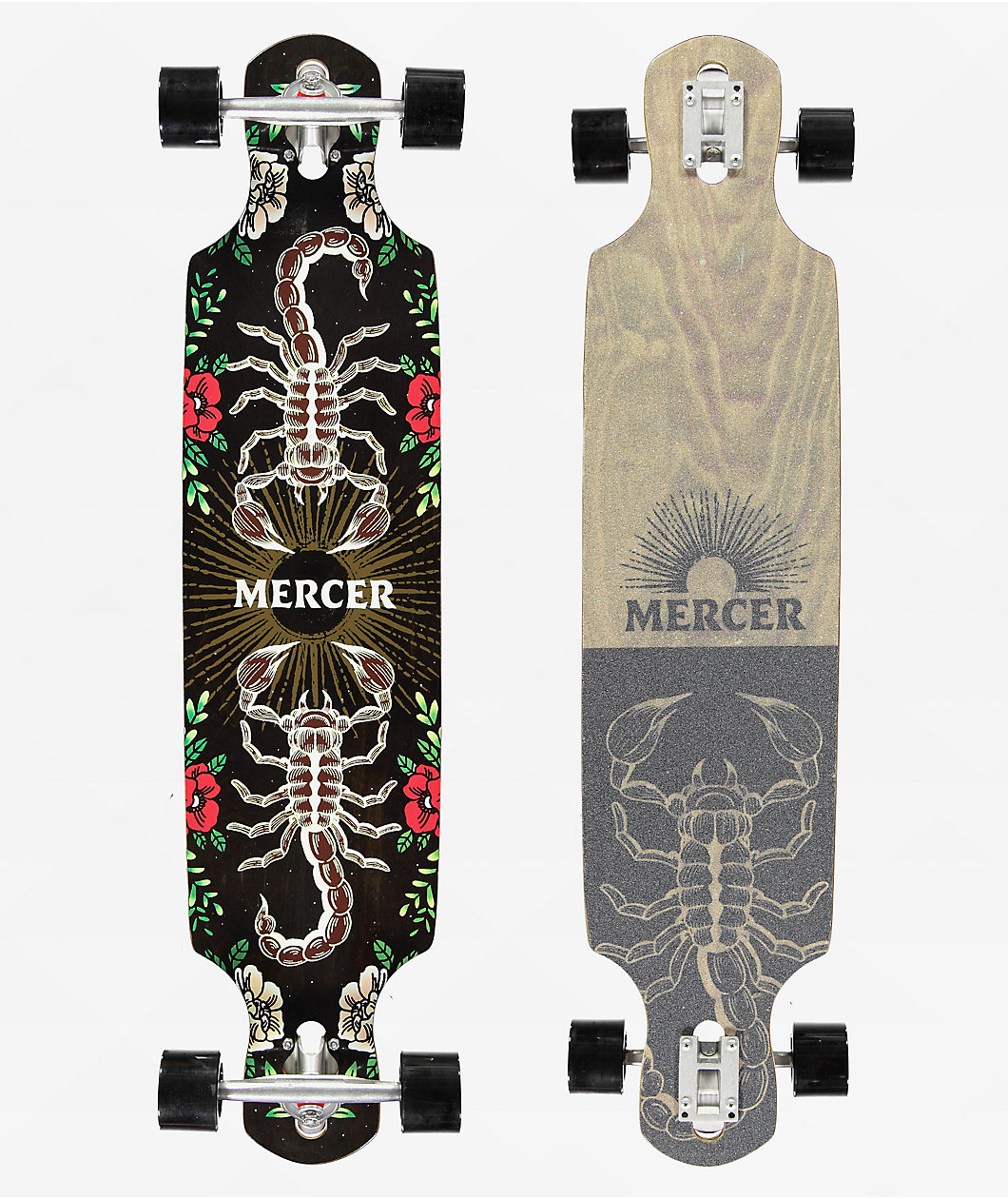 Mercer Scorpion And Sol 40" Drop Through Longboard Complete