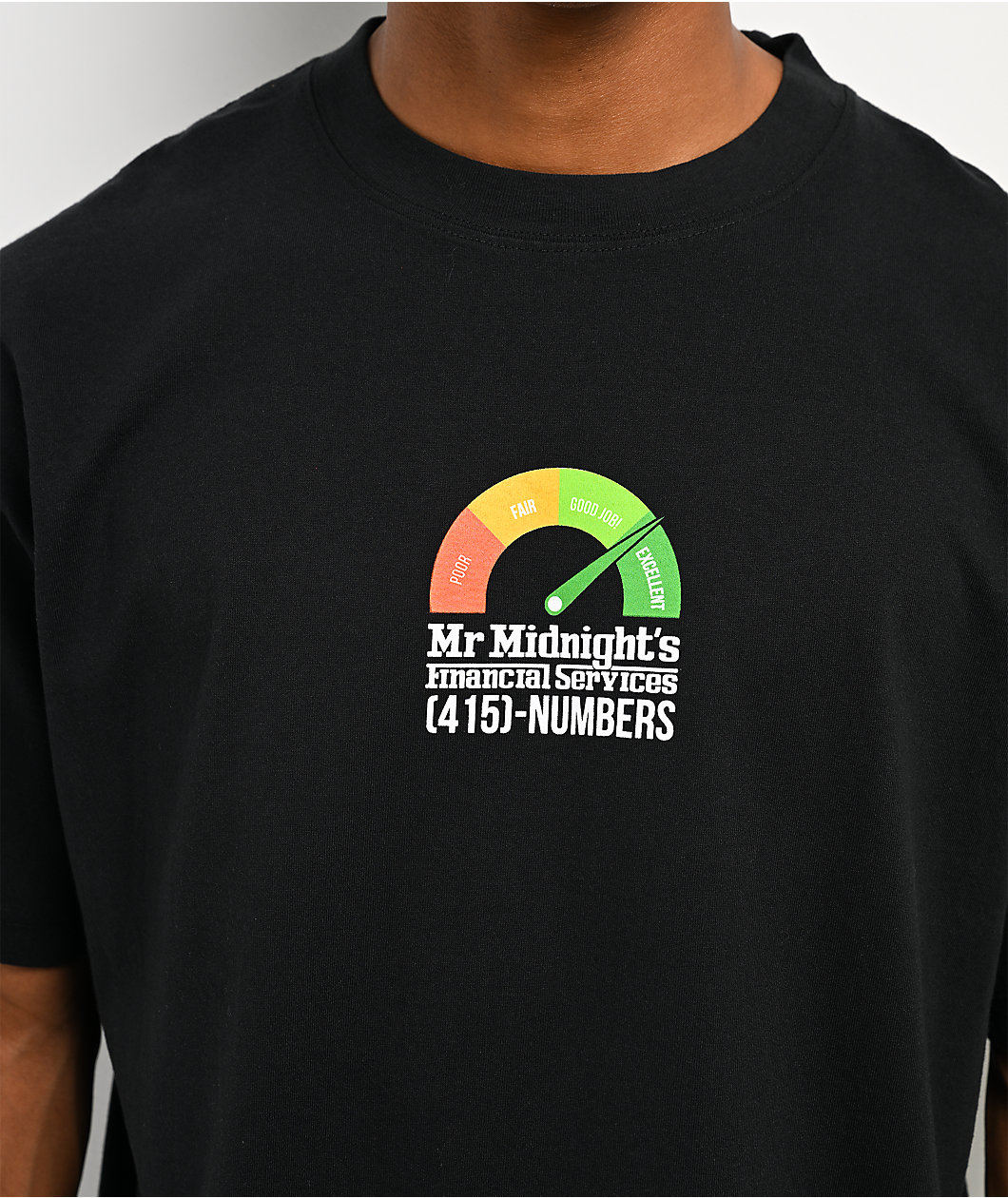 Midnight Organic Don't Check Me Black T-Shirt