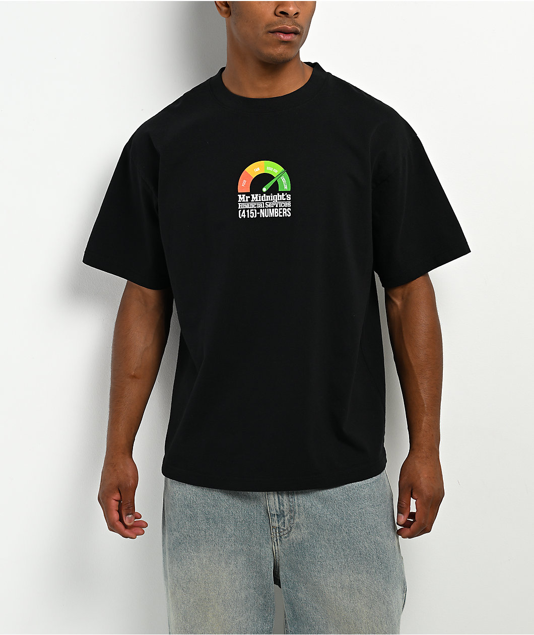Midnight Organic Don't Check Me Black T-Shirt