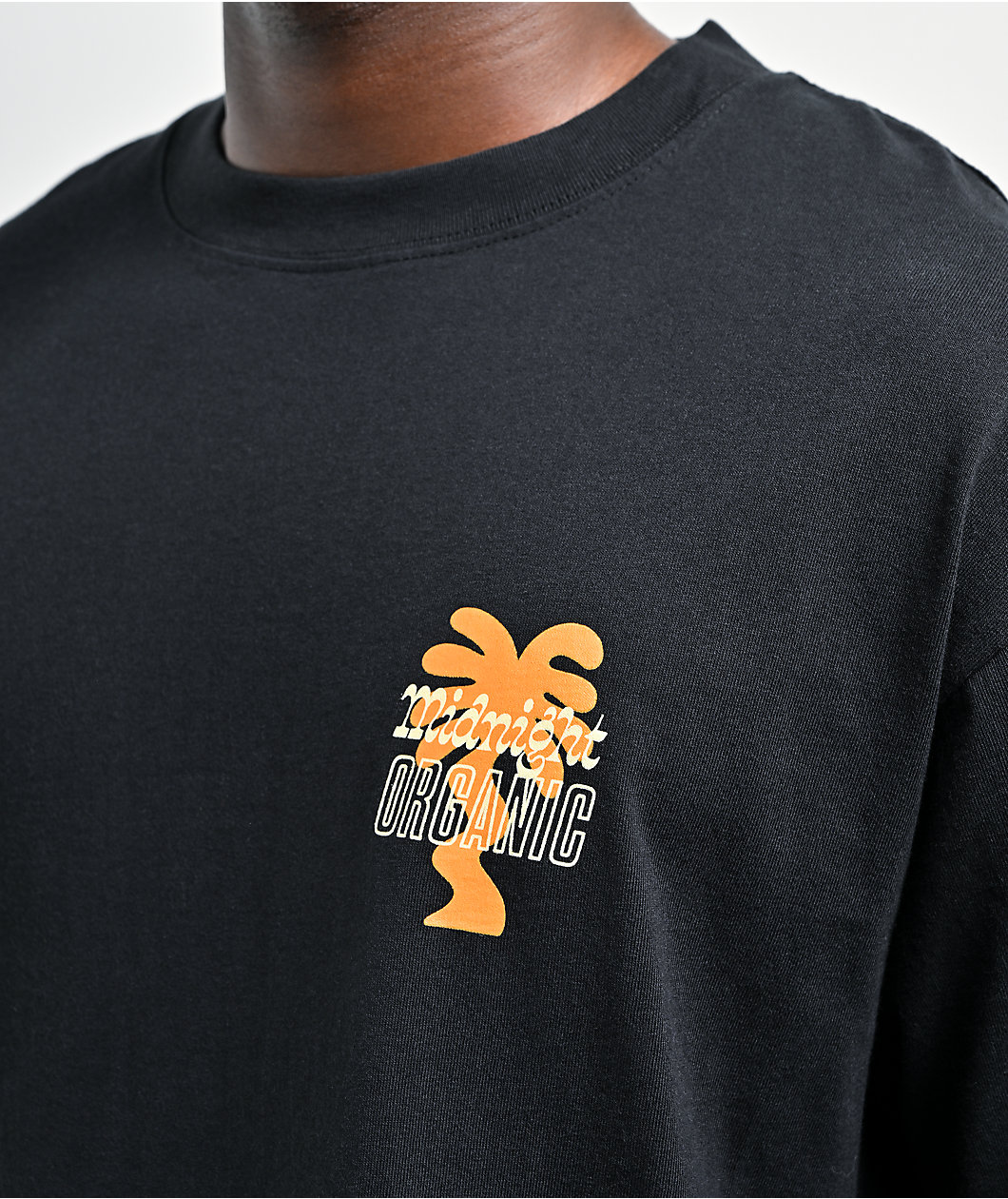 Midnight Organic Don't Panic Black T-Shirt