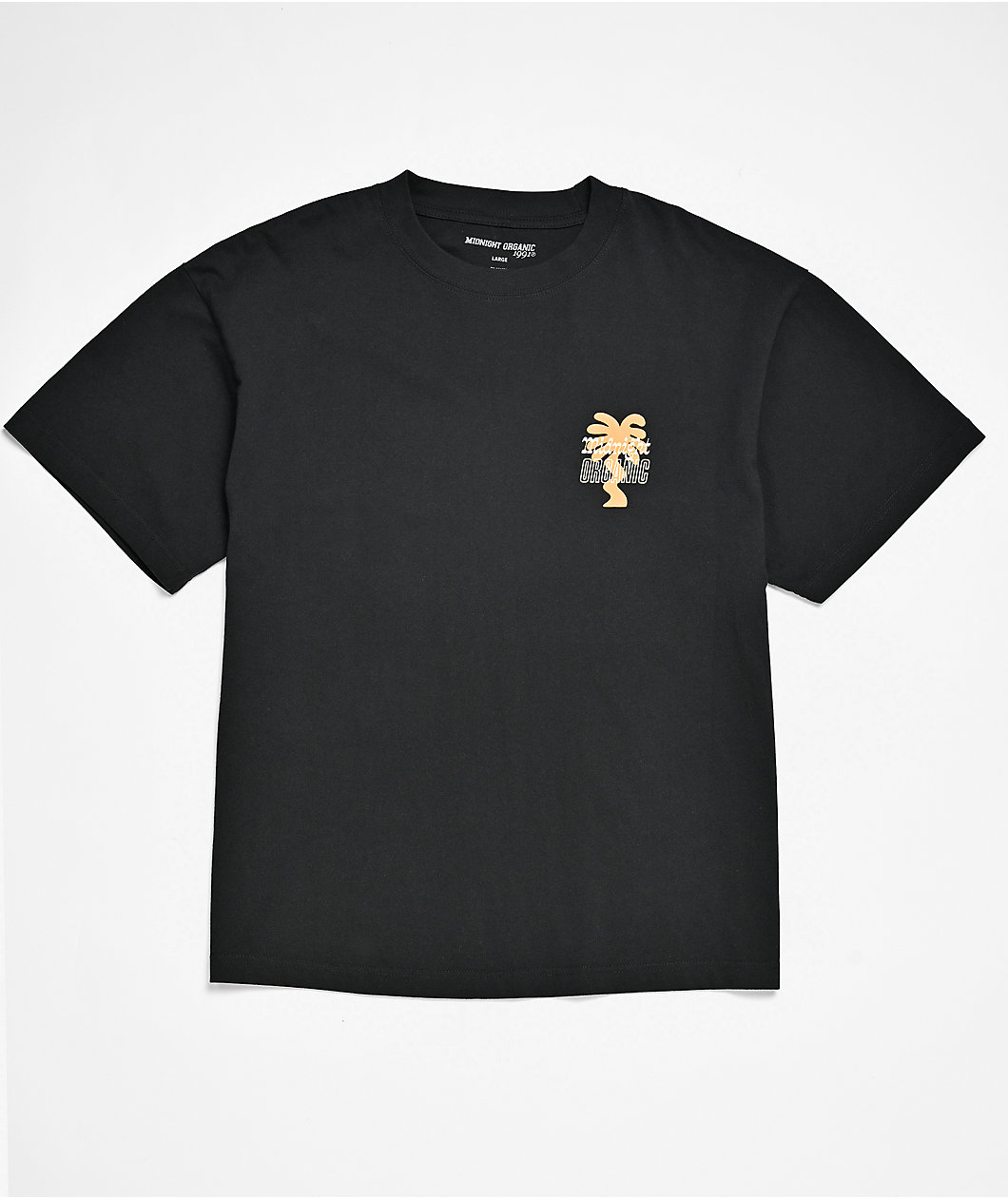 Midnight Organic Don't Panic Black T-Shirt