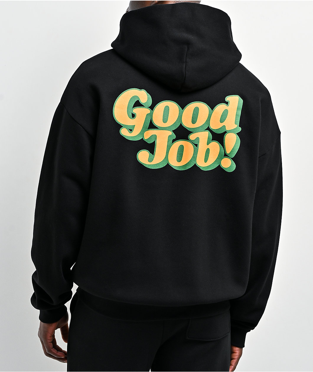 Midnight Organic Good Job! Black Zip Hoodie