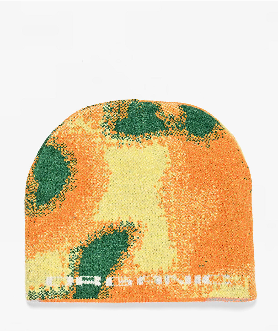 Midnight Organic Heatwave Orange Skully Beanie