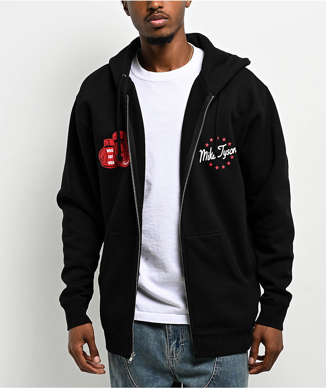 Mike Tyson Baddest Black Zip Hoodie