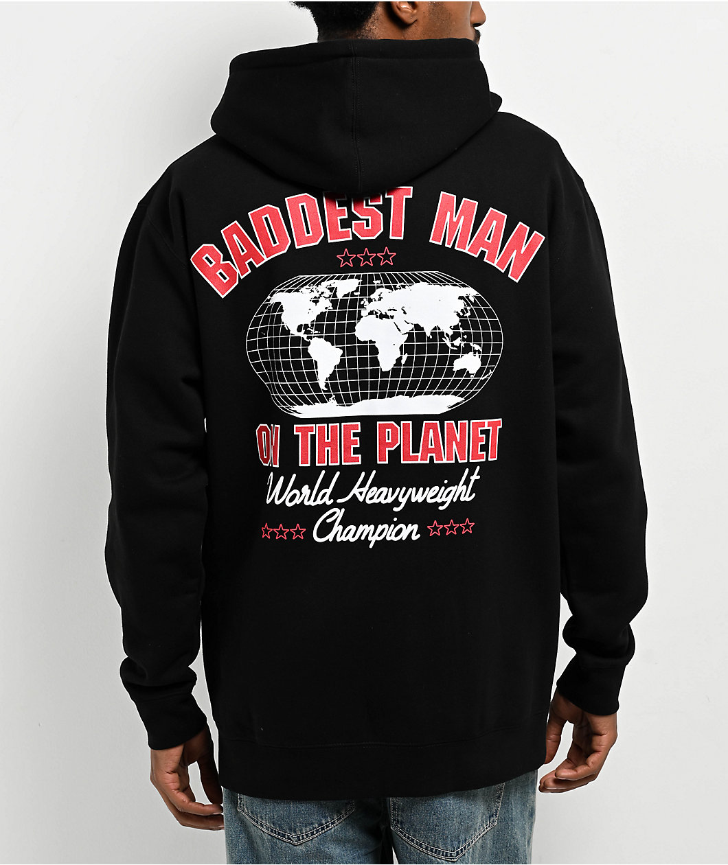 Mike Tyson Baddest Black Zip Hoodie