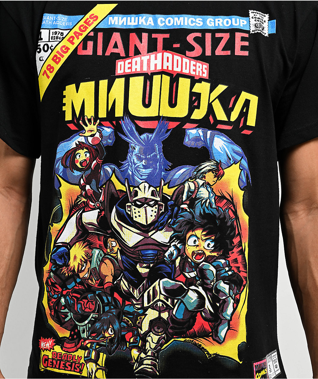 Mishka Comics Black T-Shirt