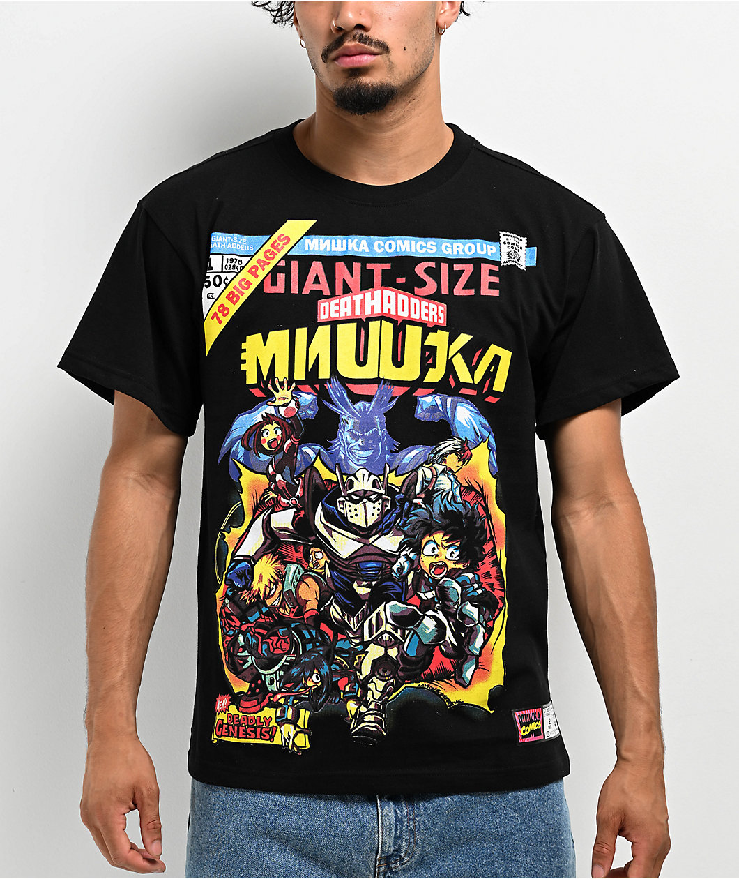 Mishka Comics Black T-Shirt