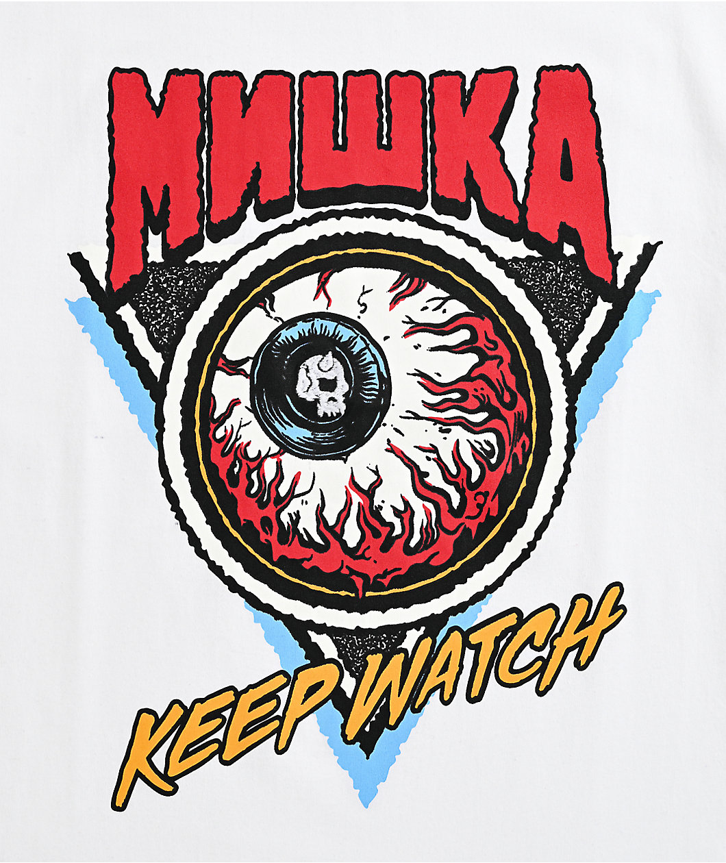 Mishka Keep Watch White T-Shirt