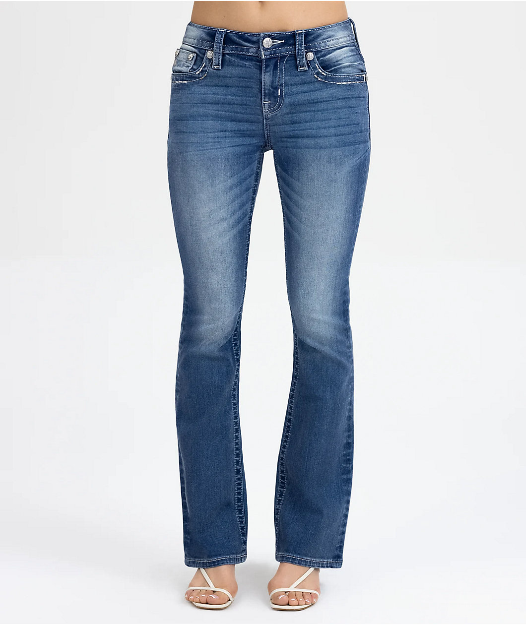 Miss Me Ariana Wings Medium Wash Bootcut Jeans