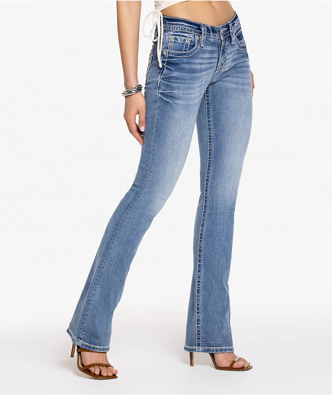 Miss Me Erica Wing Medium Wash Bootcut Jeans