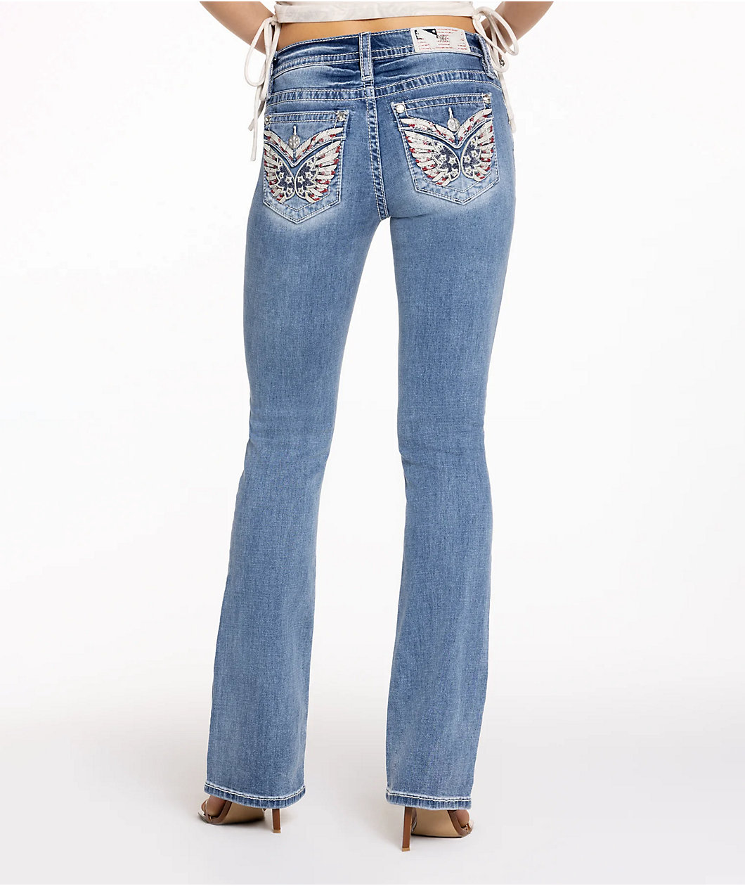 Miss Me Erica Wing Medium Wash Bootcut Jeans