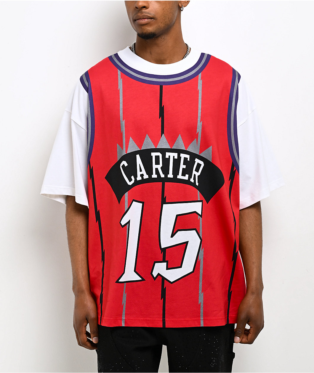 Mitchell & Ness Carter Toronto Raptors Best In Class Red & White T-Shirt