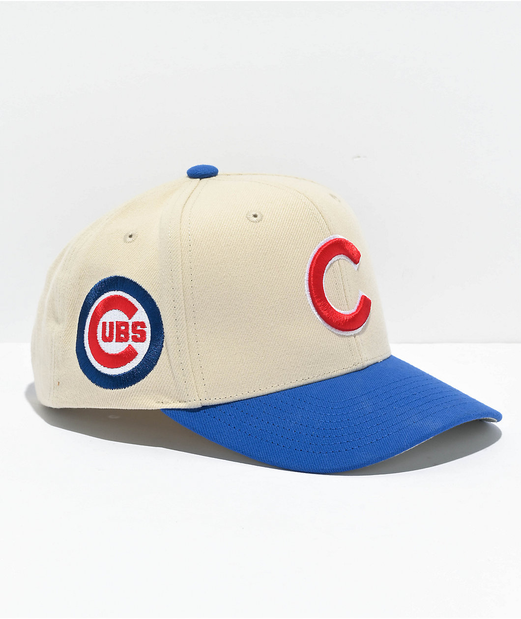 Mitchell & Ness Chicago Cubs Game On Pro Cream Snapback Hat