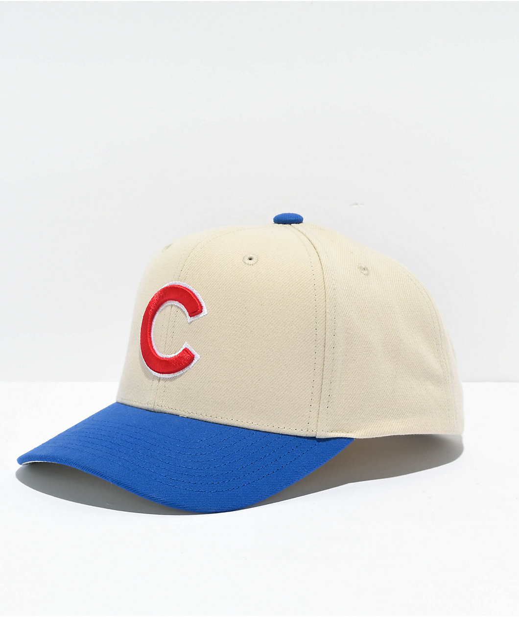 Mitchell & Ness Chicago Cubs Game On Pro Cream Snapback Hat