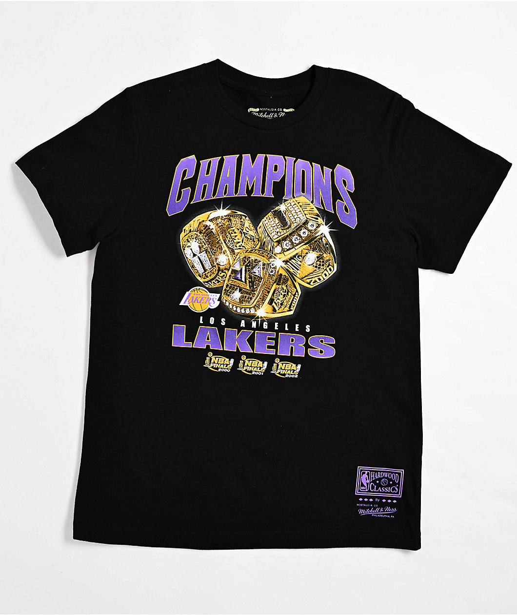 Mitchell & Ness Kids Lakers Rings Black T-Shirt