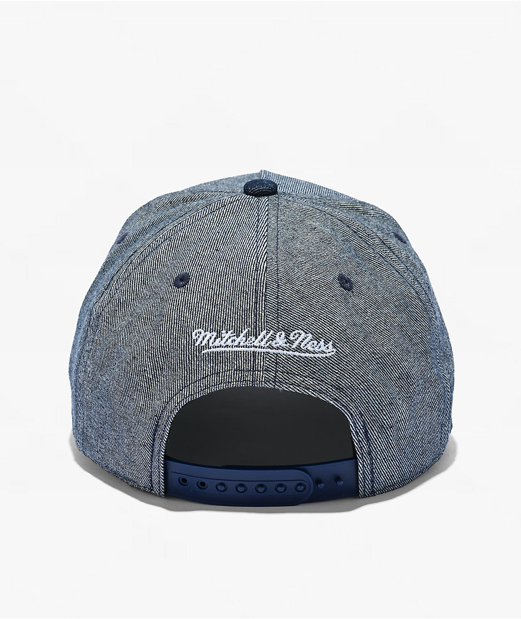 Mitchell & Ness Los Angeles Dodgers Sharktooth Denim Blue Pro Pinch Snapback Hat