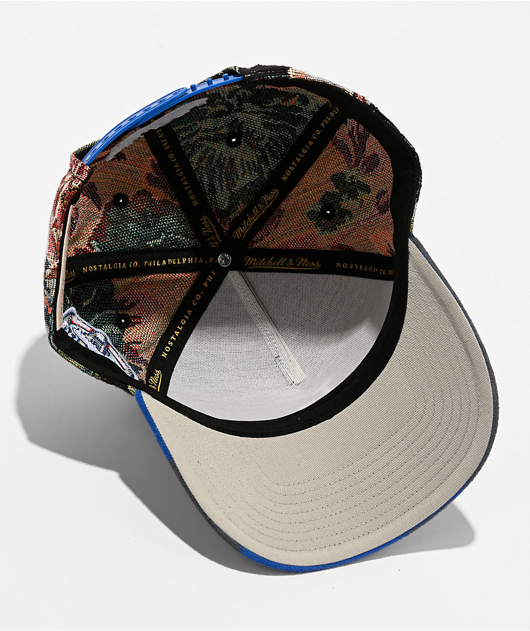 Mitchell & Ness Los Angeles Dodgers Tapestry Floral Pro Pinch Snapback Hat