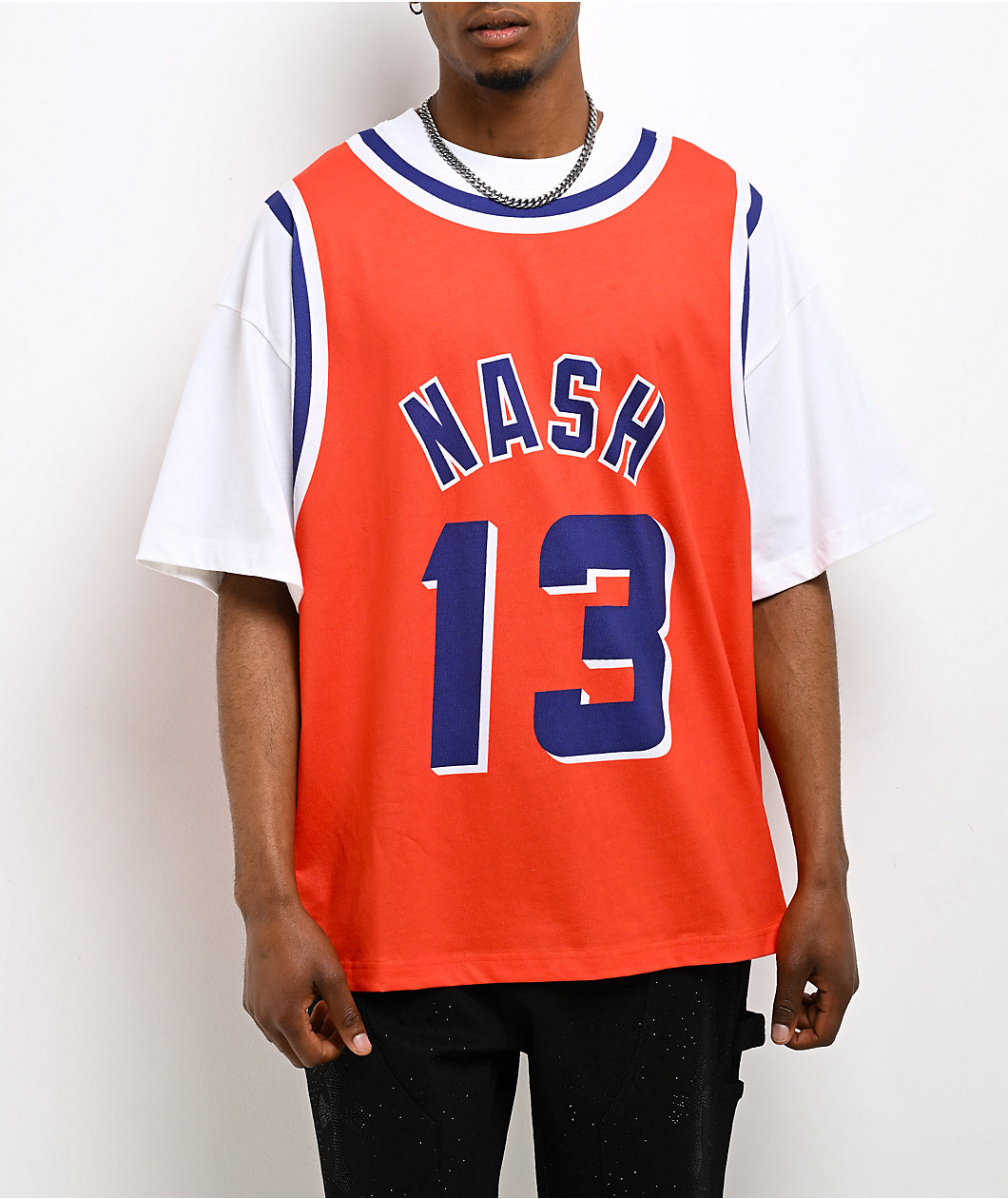 Mitchell & Ness Nash Phoenix Suns Best In Class Red & White T-Shirt