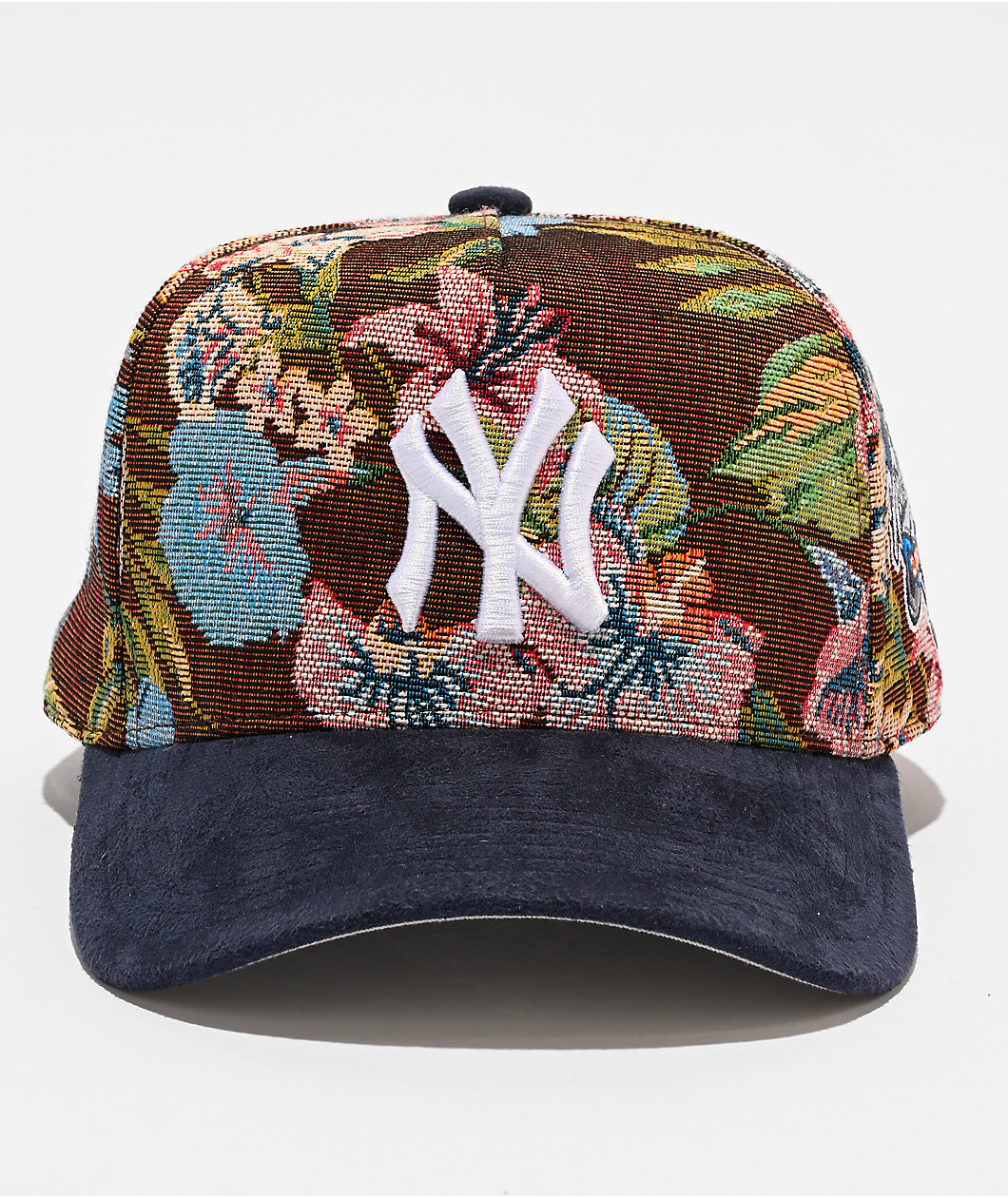 Mitchell & Ness New York Yankees Tapestry Floral Pro Pinch Snapback Hat