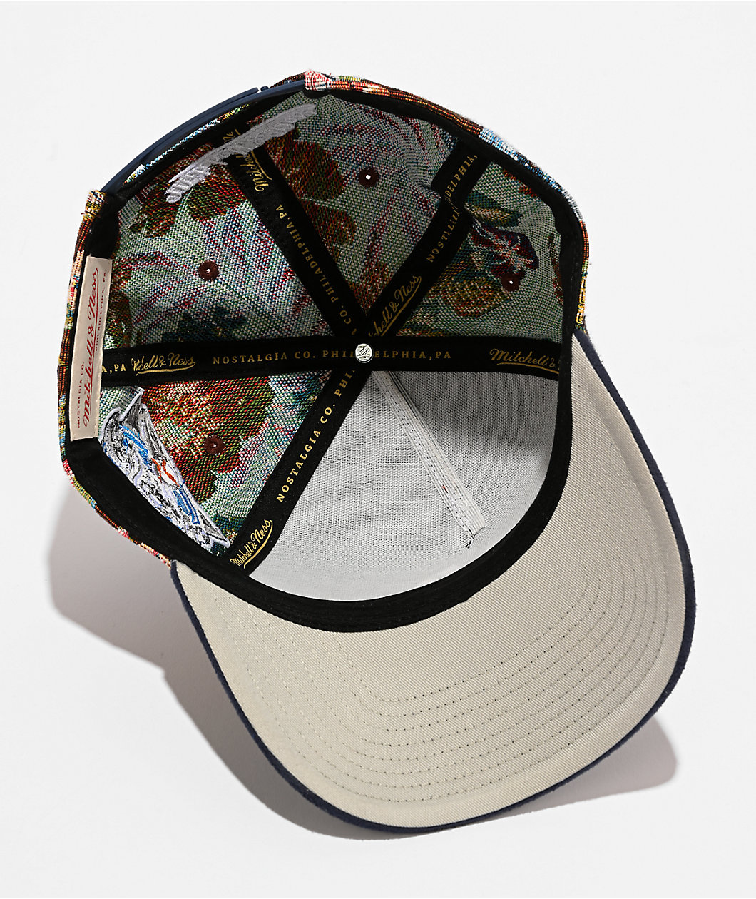 Mitchell & Ness New York Yankees Tapestry Floral Pro Pinch Snapback Hat