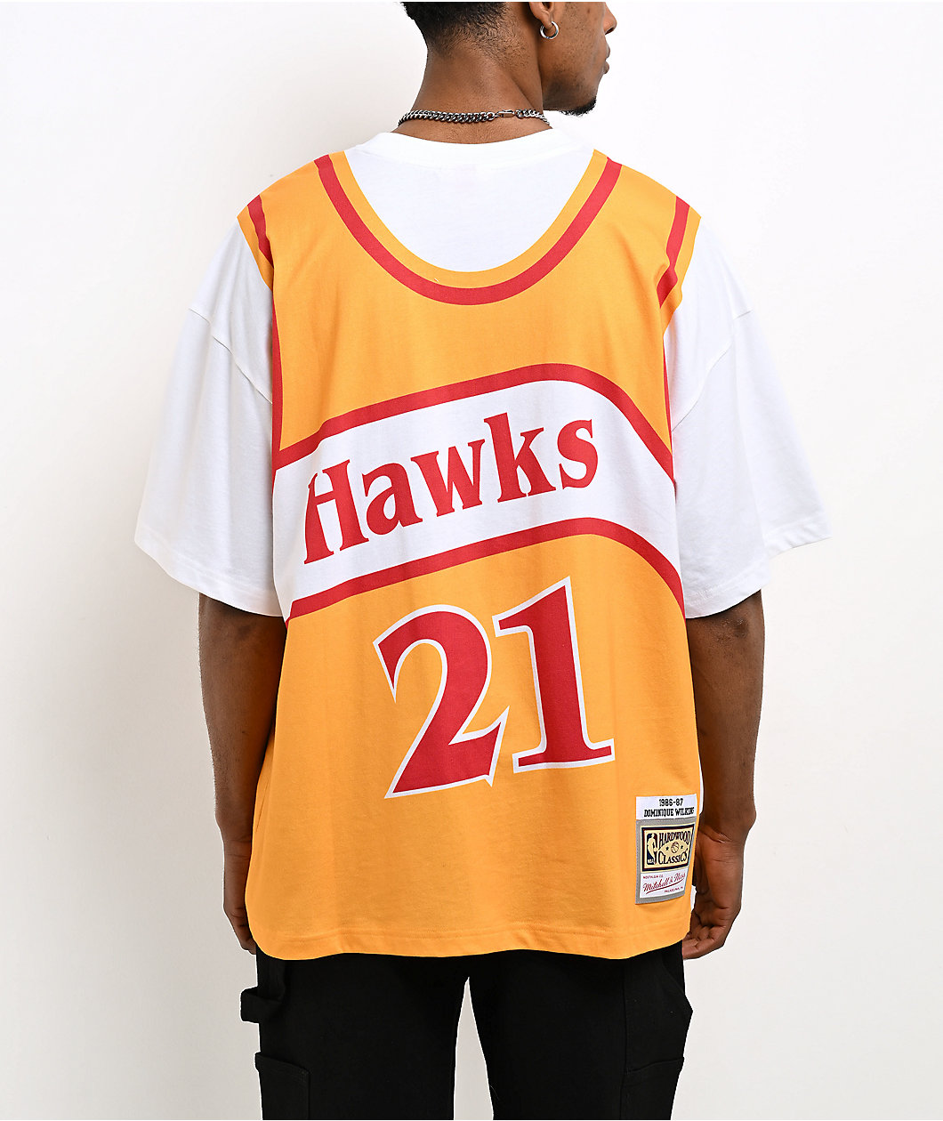 Mitchell & Ness Wilkins Atlanta Hawks Best In Class Yellow & White T-Shirt
