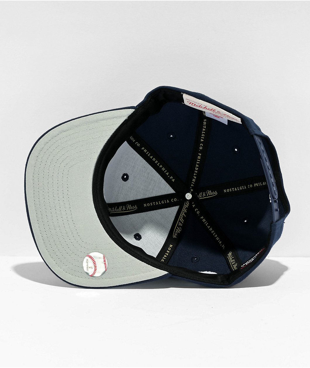 Mitchell & Ness x MLB New York Yankees Blue Snapback Hat