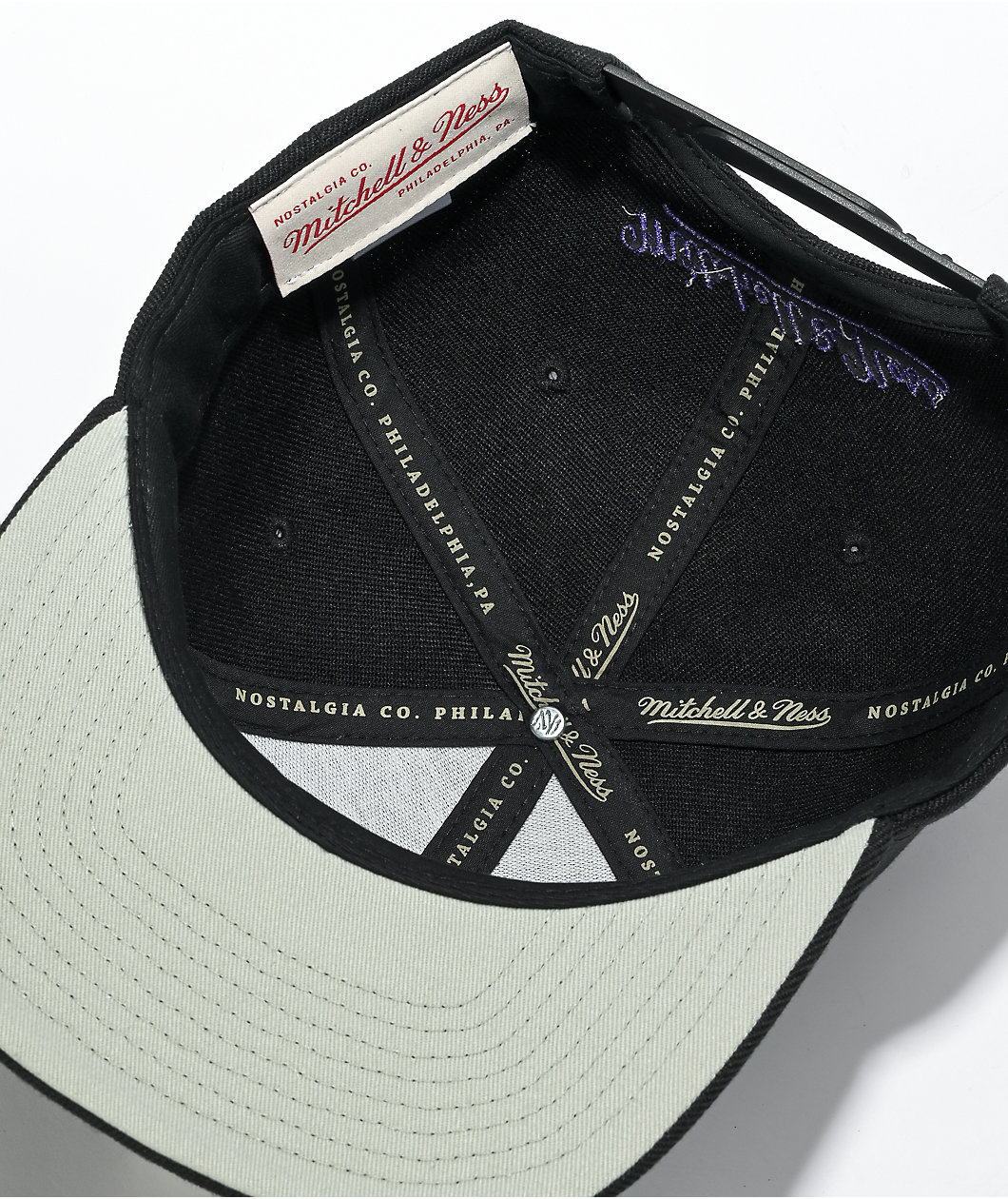 Mitchell & Ness x NBA Lakers Basic Black Snapback Hat
