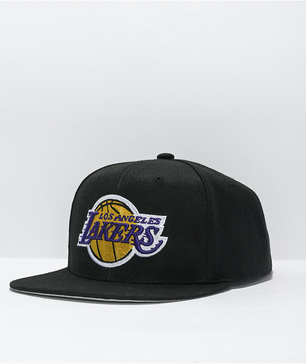Mitchell & Ness x NBA Lakers Basic Black Snapback Hat