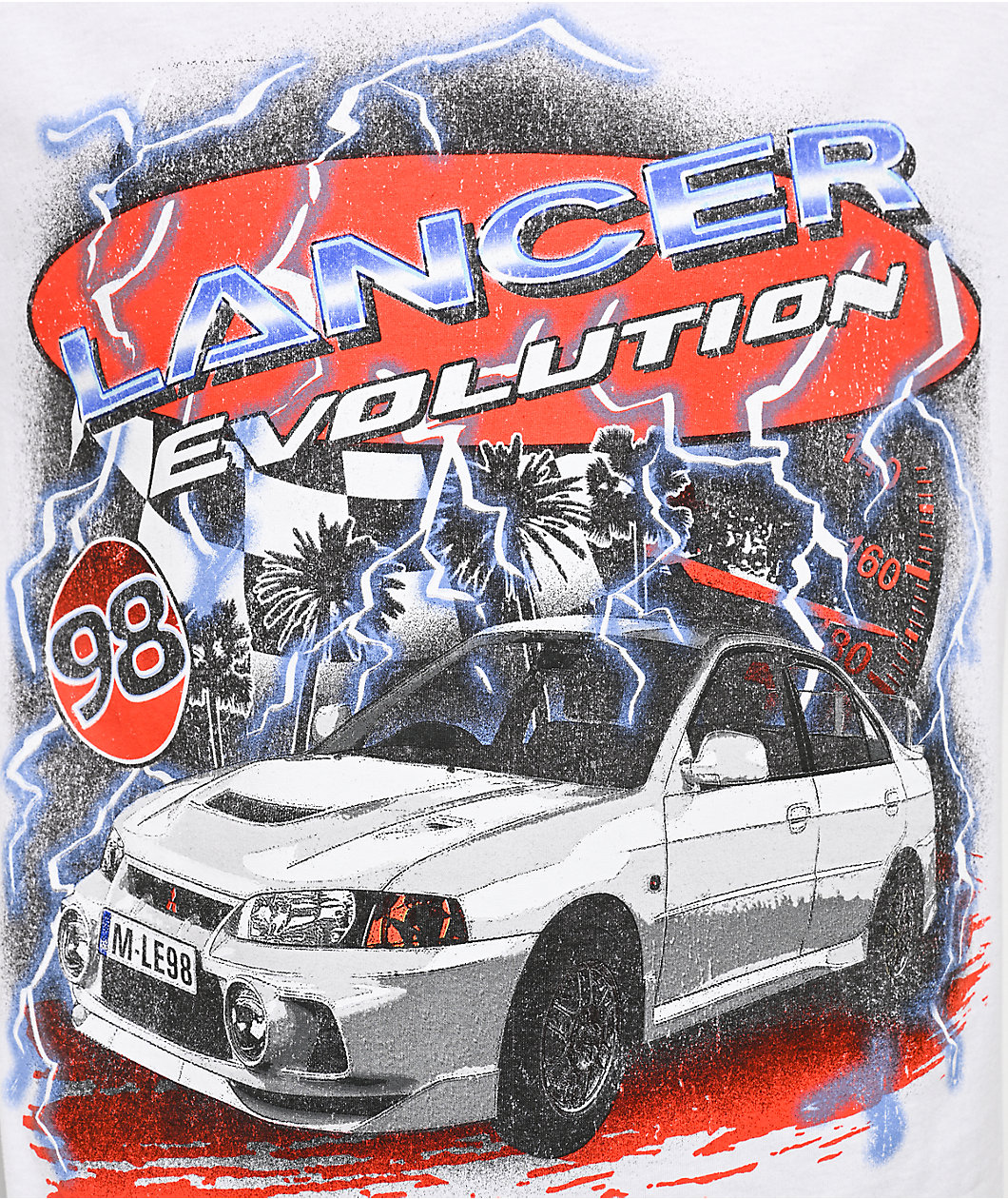 Mitsubishi Lancer EVO White T-Shirt