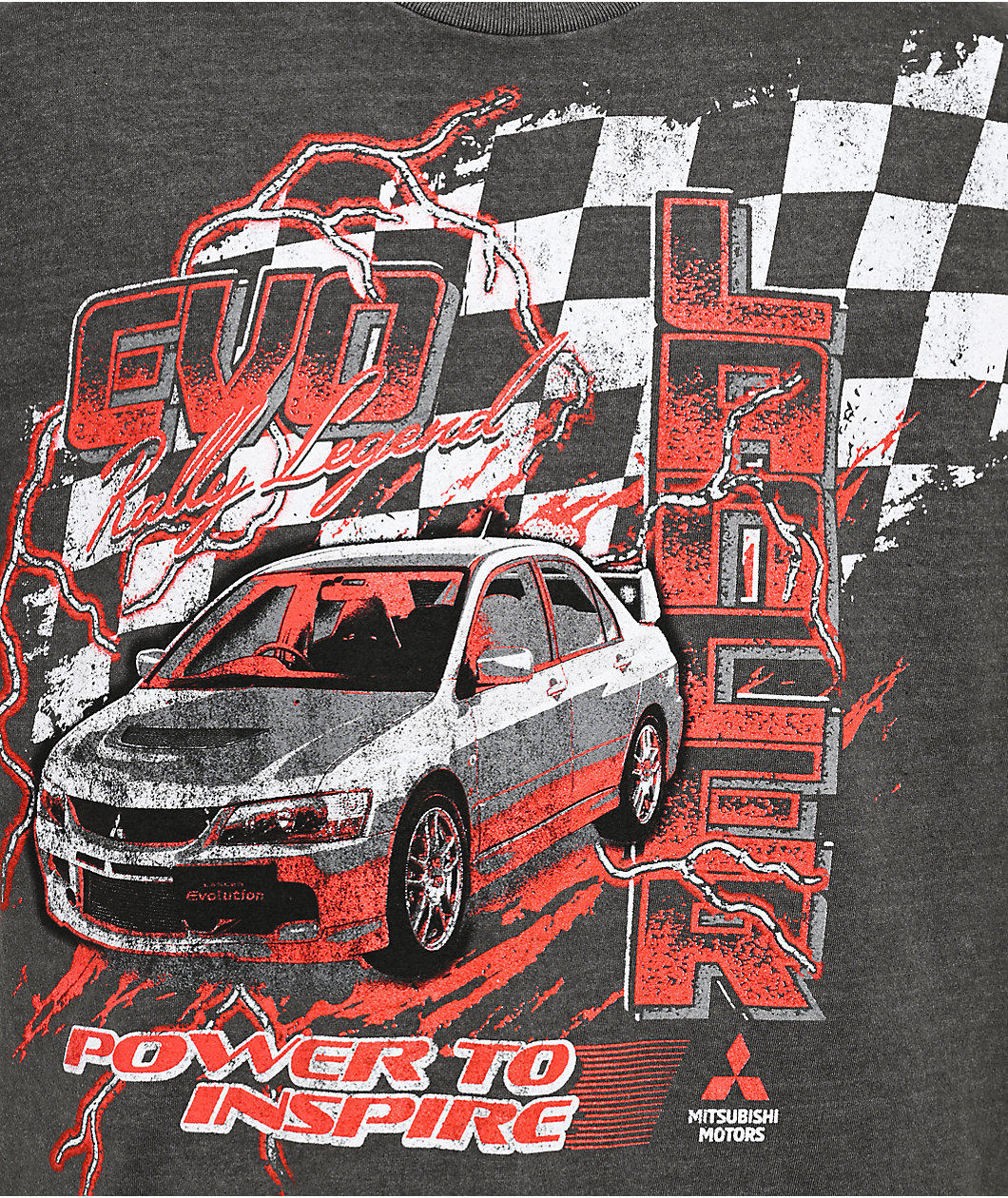 Mitsubishi Lancer Power Charcoal T-Shirt