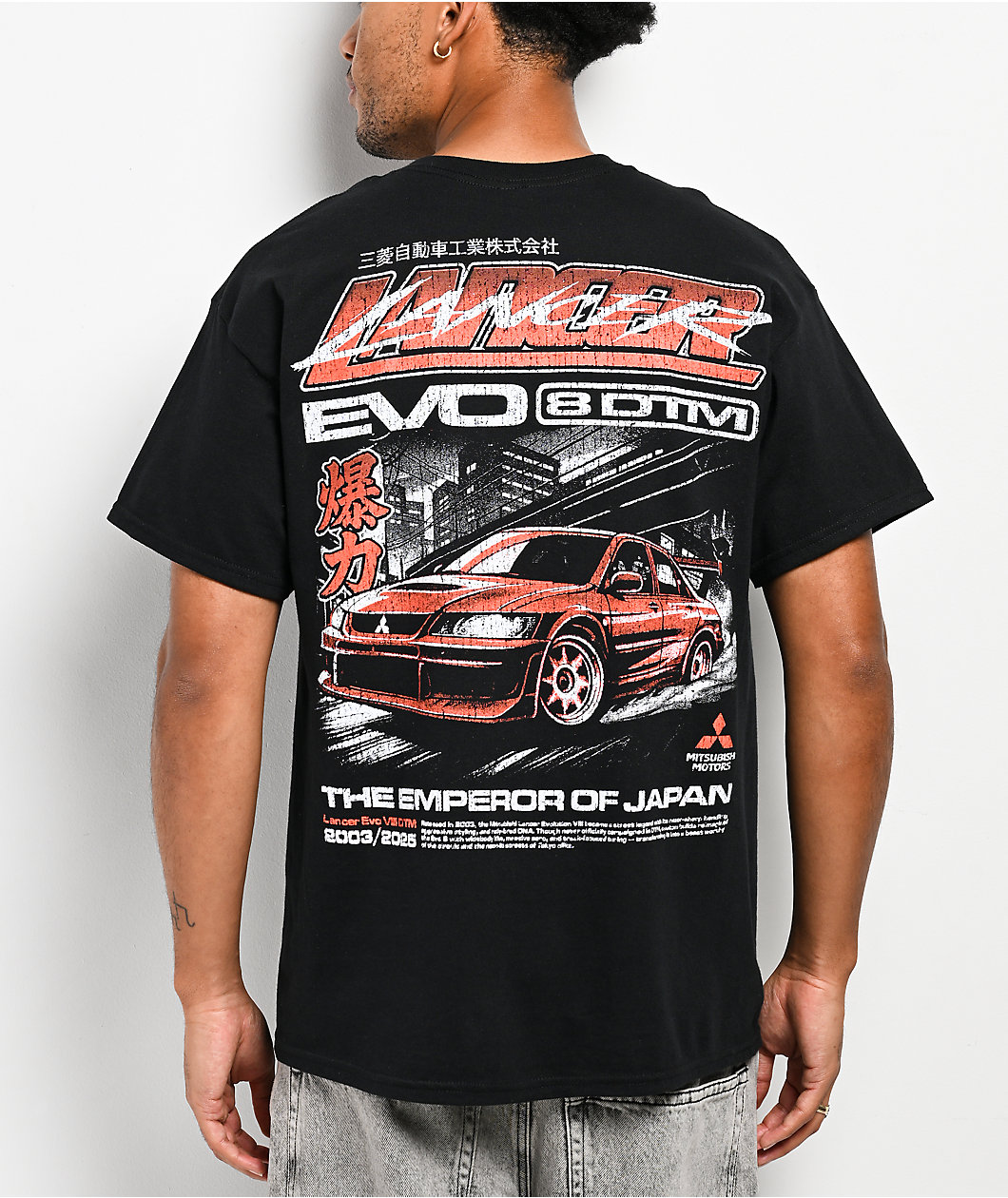 Mitsubishi Lancer Power EVO 8 Black T-Shirt