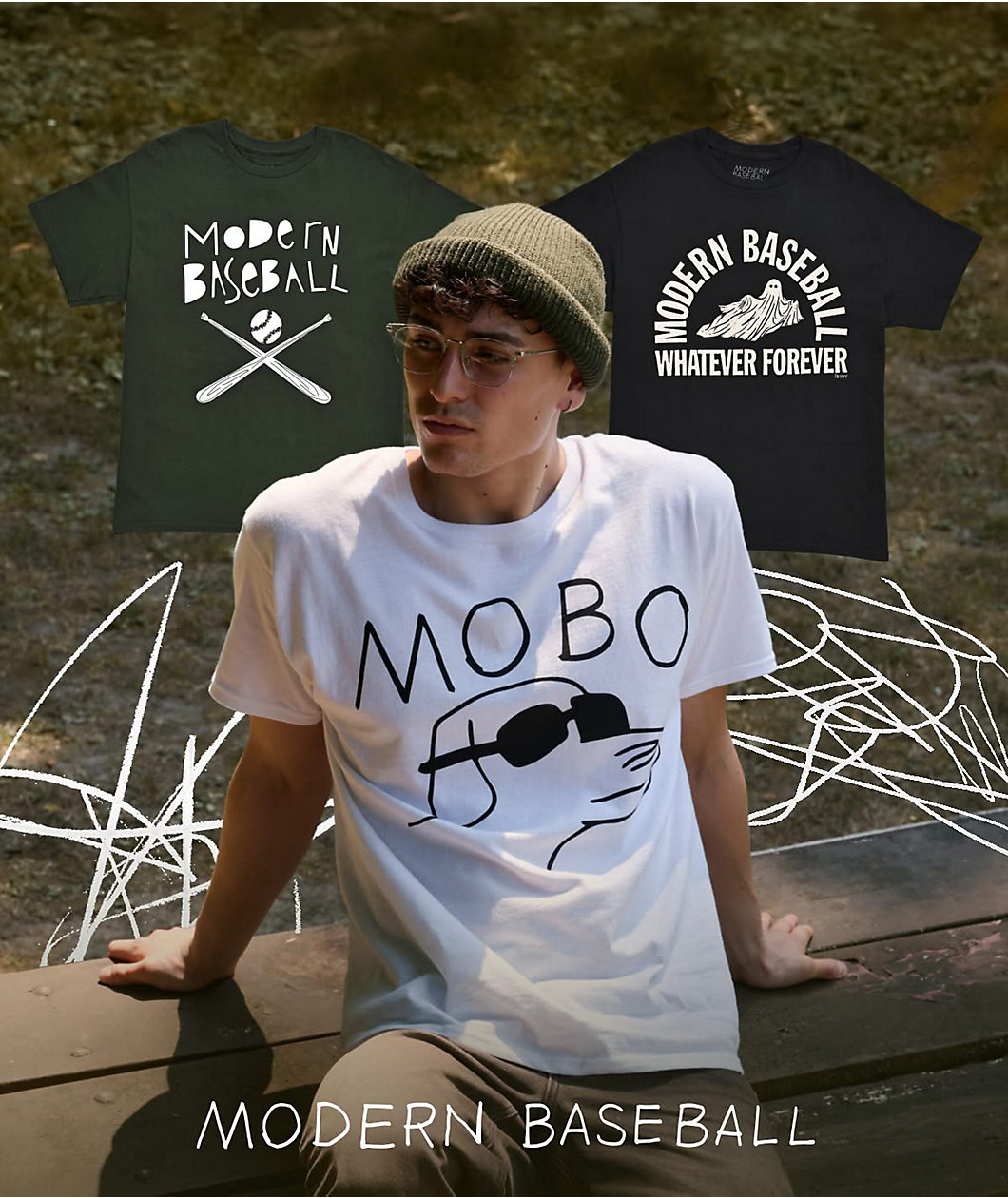 Modern Baseball MoBo Dawg White T-Shirt