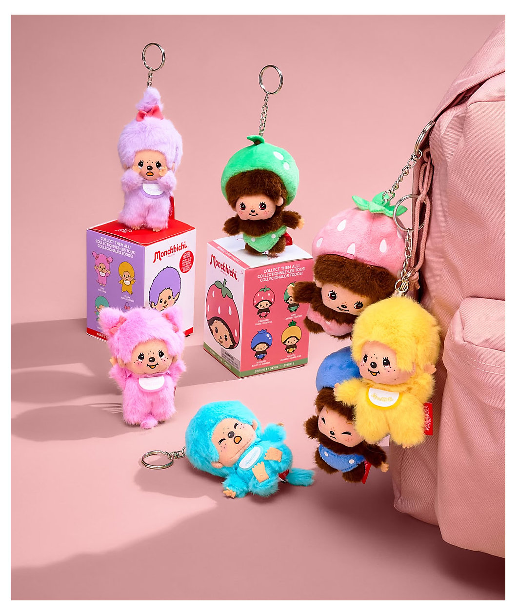 Monchhichi Bebichhichi Baby Fruits Plush Keychain Blind Box