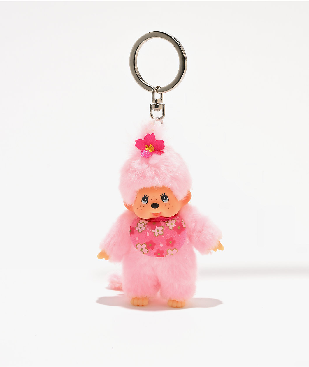 Monchhichi Cherry Blossom Plush Keychain