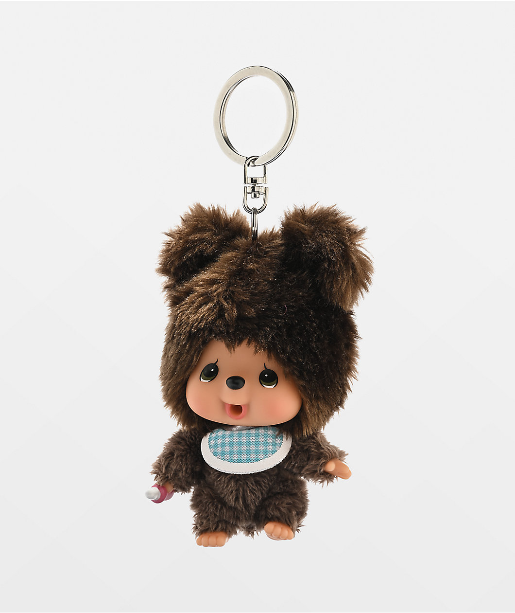Monchhichi Kuma Plush Keychain