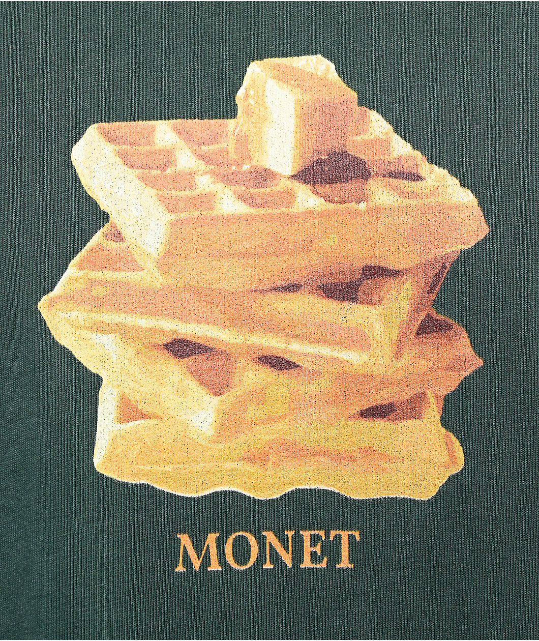 Monet Skateboards Breakfast Forest Green T-Shirt