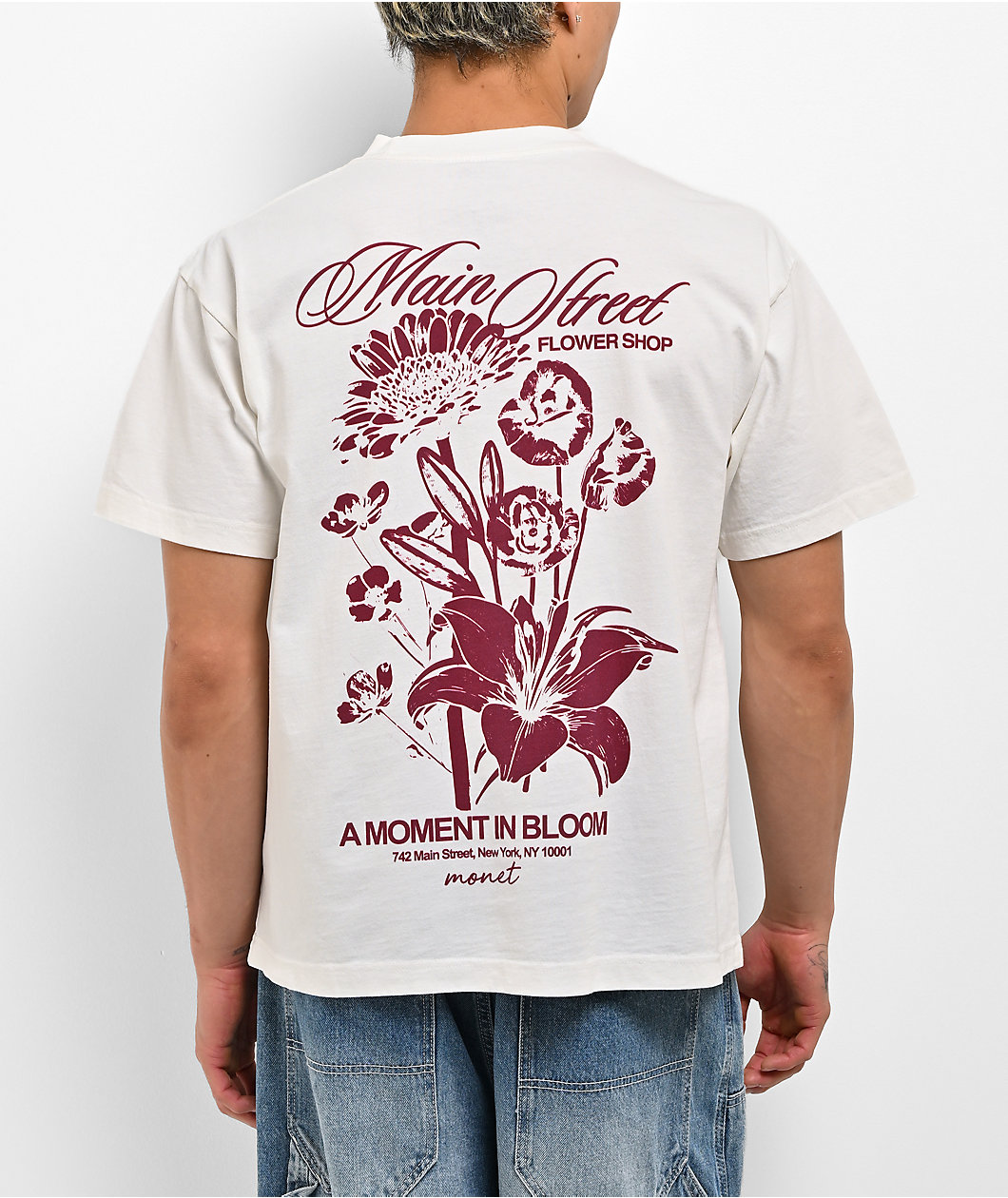 Monet Skateboards Flowershop Off White T-Shirt