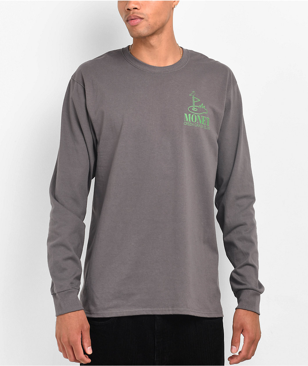 Monet Skateboards GGC Charcoal Long Sleeve T-Shirt