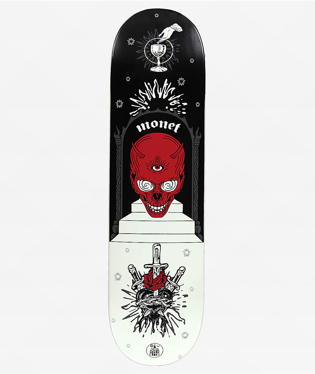 Monet Skateboards Skull Arch 8.5" Skateboard Deck