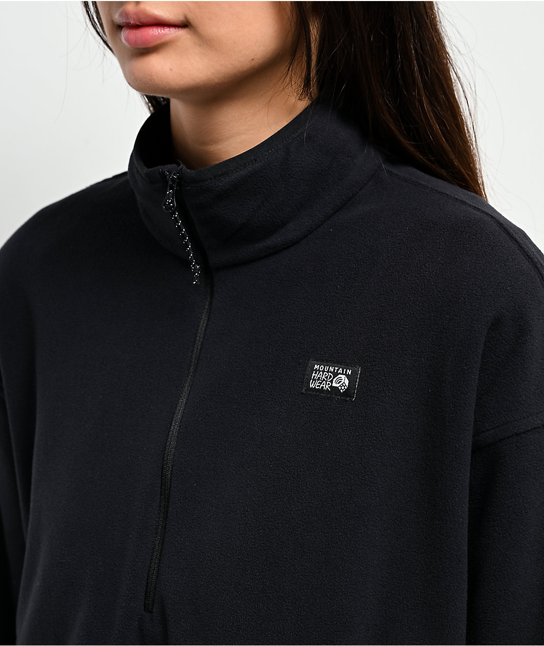 Mountain Hardwear Microchill™  Black Half Zip Jacket