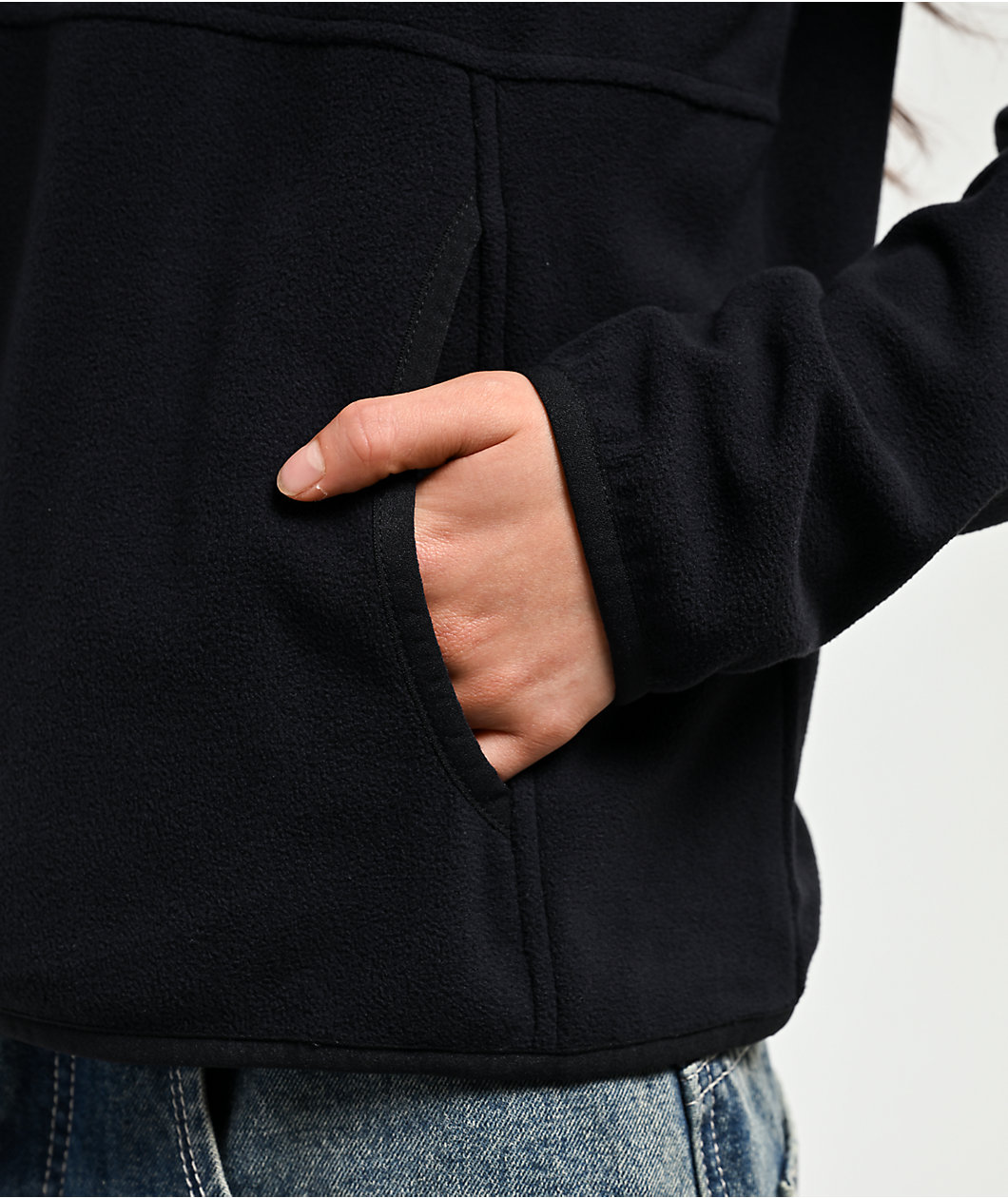 Mountain Hardwear Microchill™  Black Half Zip Jacket