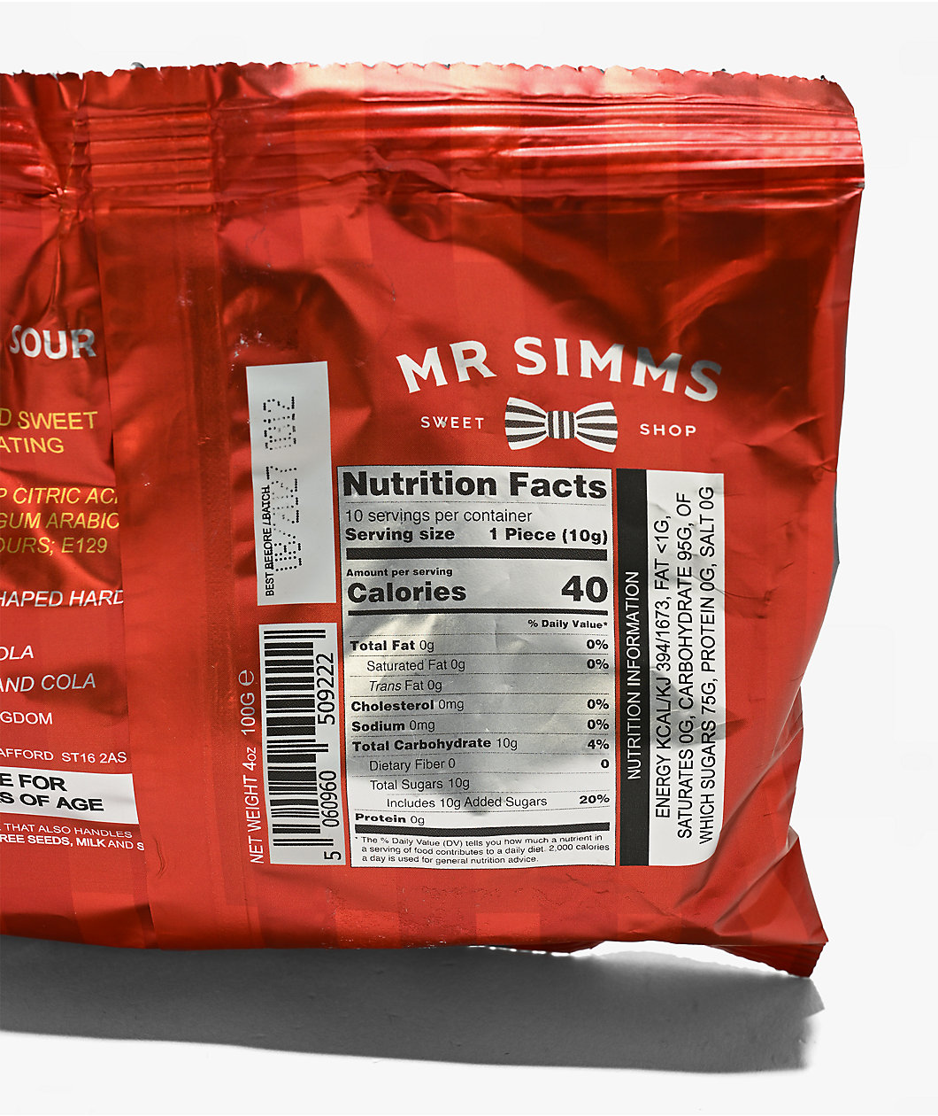 Mr. Simms Red Death Ultra Sour Hard Candy