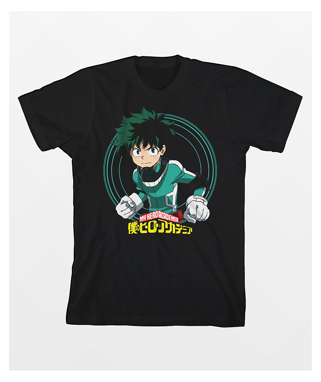 My Hero Acadamia Kids' Izuku Black T-Shirt