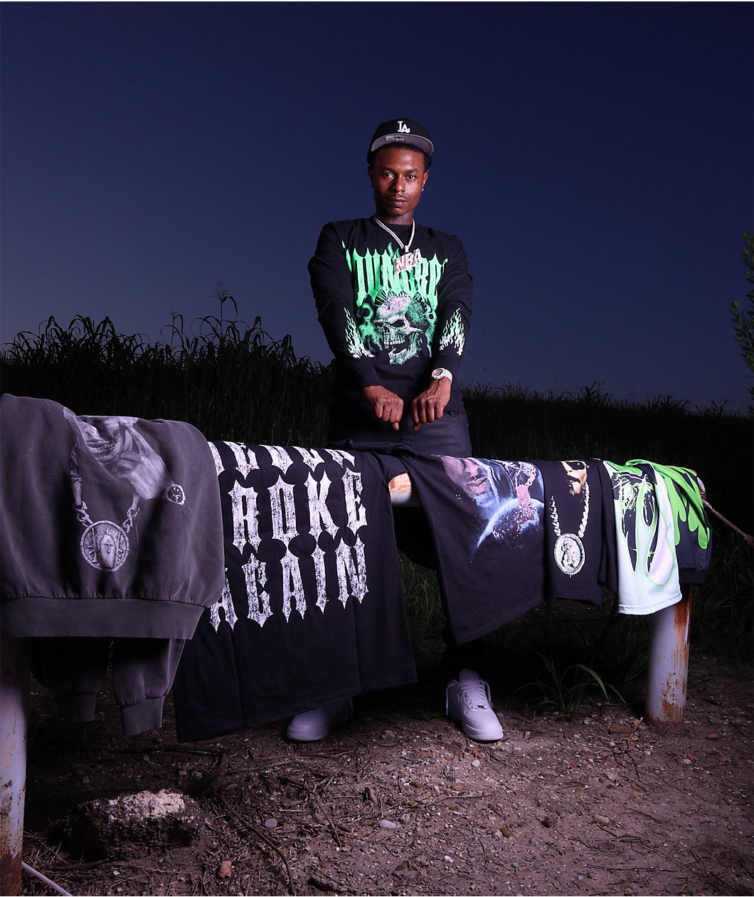NBA YoungBoy Hardcore Black Long Sleeve T-Shirt