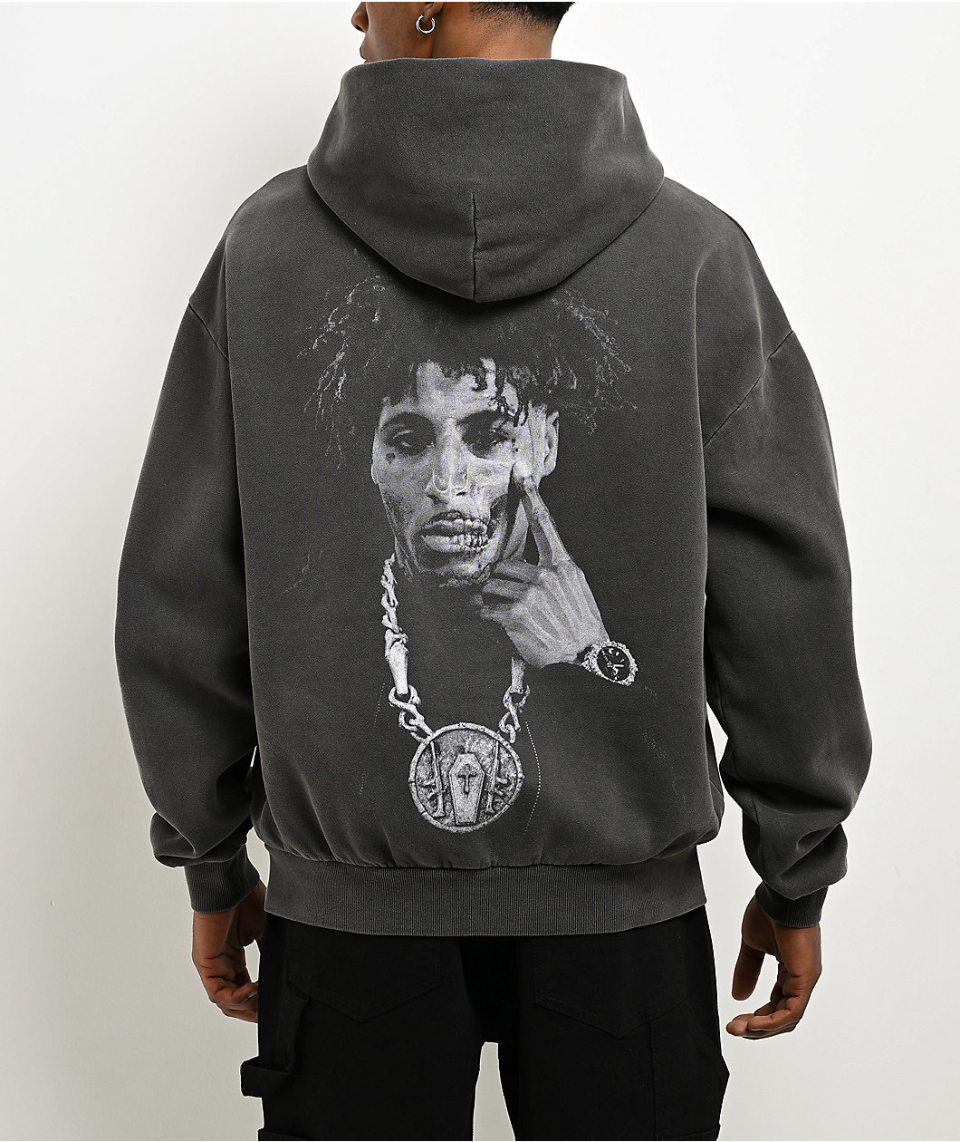 NBA YoungBoy MASA Slimeretta Black Wash Hoodie