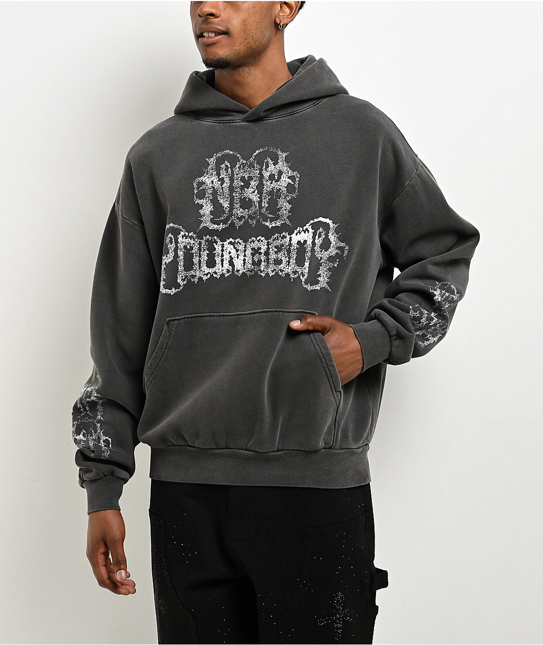 NBA YoungBoy MASA Slimeretta Black Wash Hoodie